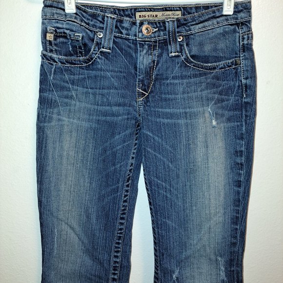Big Star Women's Maddie Boot Cut Mid Rise Fit Distressed Jeans size 26 R - Picture 4 of 14